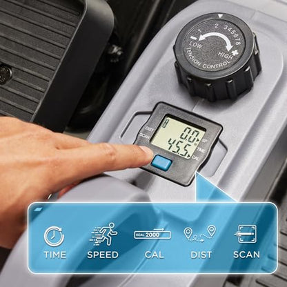 JLL Mini Smart Megnetic Elliptical Machine with SunnyFit App for Home