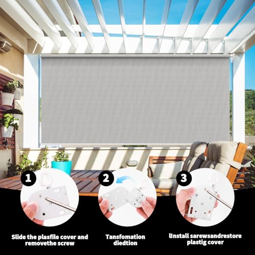 Roller Blind Bracket Replacement for Coolaroo Sun Shades White - color: White, size: 1 set bracket