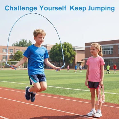 8 Pack Beaded Jump Rope for Kids