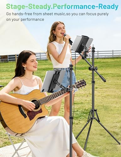 iPad Holder for Mic Stand, Mic Tablet Stand – 360° Swivel