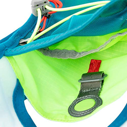UltrAspire Spry Adult Unisex Lightweight Running Race Vest - color: 3.0 Emerald Blue/Lime, size: Universal Size without Bladder