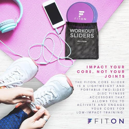 FitOn Core Sliders Workout Disc for Exercise, Pilates and Ab Training