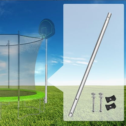 1.5" Diameter 16FT Trampoline’ Lower Board Tube Specially for Basketball Hoop, Replacement Trampoline Enclosure Poles for 16FT, 1pcs only, Trampoline Basketball Hoop Pole, # 11A