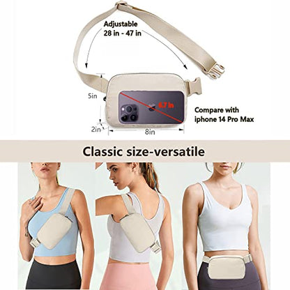 Tapp Collections Unisex Mini Crossbody Belt Bag with Adjustable Strap Small Waist Pouch for Workout Running Traveling Hiking - Black - color: black