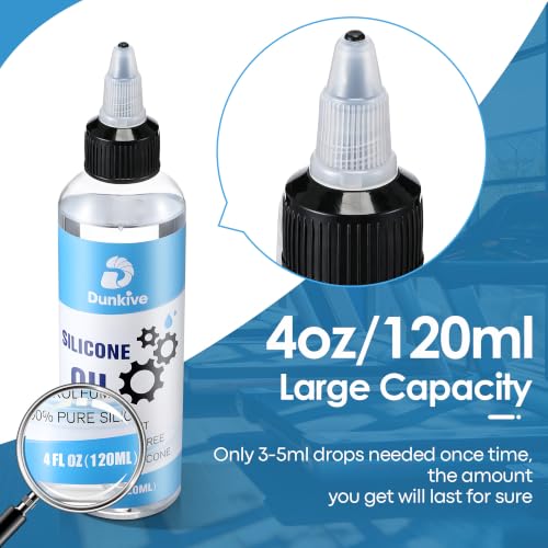 4oz Treadmill Lubricant with 24inch Foldable Applicator, Pure Silicone
