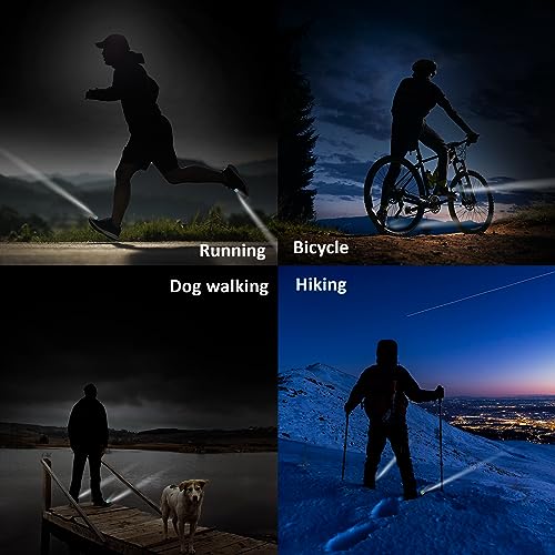 RAHAN Shoe Lights for Shoes,2 PCS Shoe Headlights,Light Up Charm Accessories for Kids Adults Shoe, Hands-Free Night Light, Camping Lights，IP65 Waterproof Light, Blue - color: X-Blue