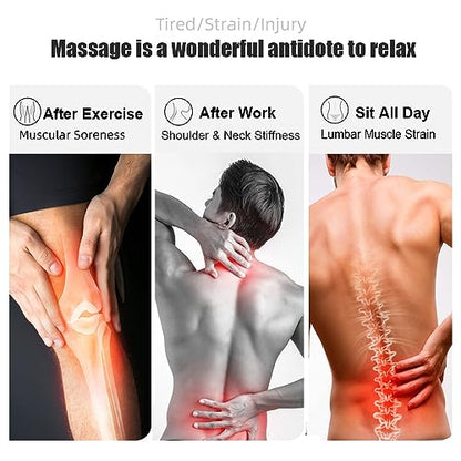 Fascia Muscle Roller, Cellulite Massager Fascia Roller for Cellulite and Sore Muscles, Neck, Leg, Back, Pressure Trigger Point Body Roller Deep Tissue Massage Stick Tools - 3 Massage Balls | Purple - color: Purple