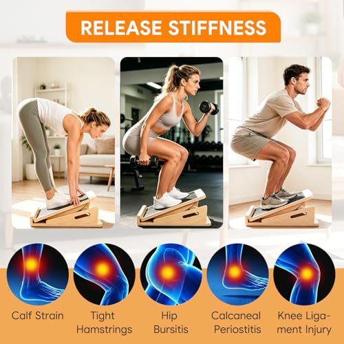 2-in-1 Slant Board & Balance Board with Adjustable Incline