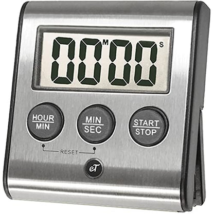 Elegant Digital Kitchen Timer Stainless Steel - Loud Alarm - Model eT-78 - size: eT-78
