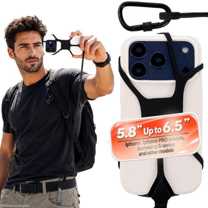 Pulpo Safety Cell Phone Lanyard, Phone Wrist Strap, Black, 5.8" to 6.5" - color: Black, size: Standard 5.8-6.5"