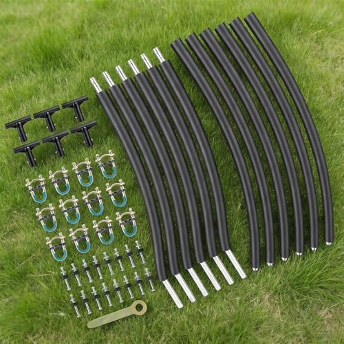 FAHKNS 6PCS Trampoline Replacement Straight/Curved Poles