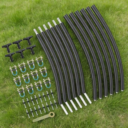 FAHKNS 6PCS Trampoline Replacement Straight/Curved Poles