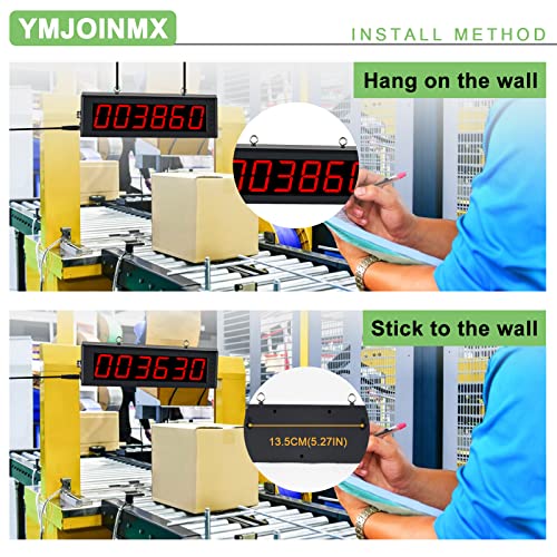 Digital LED Tally Counter with Infrared Sensor, 1.5in Red Display