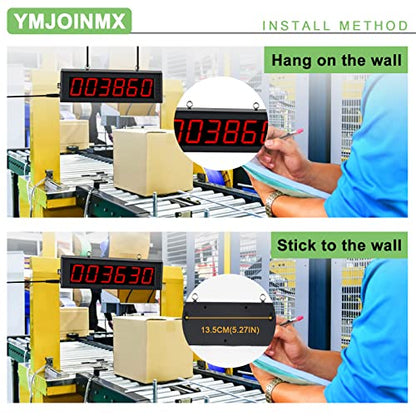Digital LED Tally Counter with Infrared Sensor, 1.5in Red Display