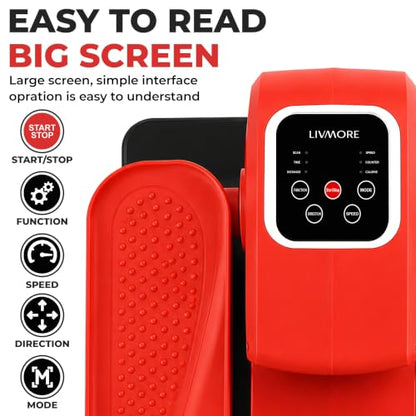 Livmore Electric Stepper with LCD Display & Remote - color: Red