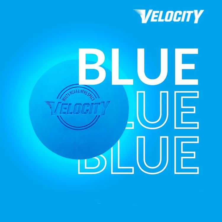 Velocity Lacrosse Balls - 1, 2, 3, 6, 12, 18, 24, 36, 60 and 120 Packs - for Practice, Official NFHS and College Approved Size - color: Light Blue, size: 120 Balls, style: Practice Ball