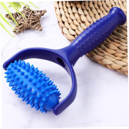 Hand Held Massage Stick Roller for Muscle Relief, Small Blue Abs PVC Massage Roller Comfortable for Full Body Use, for Yoga Enthusiasts and Sedentary Individuals