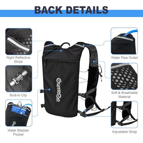 Running Vest with Adjustable Chest Straps for Women Men Hydration Vest for Marathon Jogging Hiking Cycling - size: White, style: Only Running Vest
