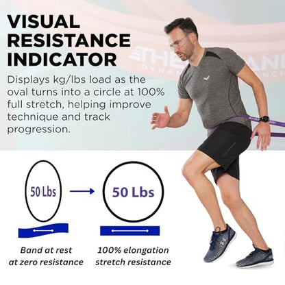 THERABAND Resistance Band Loop, Exercise, Workout, Physical Therapy, Purple - size: X-Heavy (50 lbs)