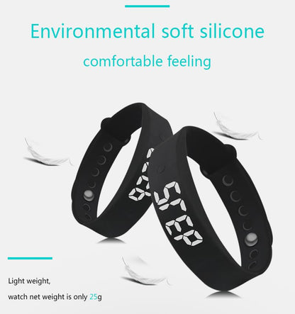 Vibrating Alarm Reminder Watch, Silent Alarm Wristband up to 15 Personal Alarms or Pill Reminders per Day - color: Blue