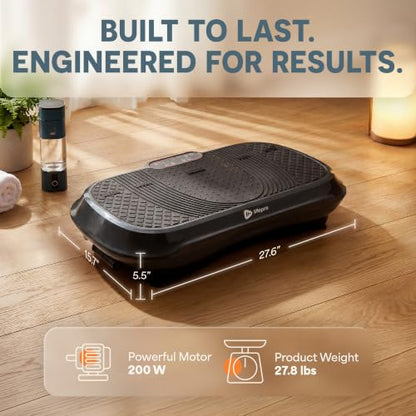 Lifepro Waver Vibration Plate Exercise Machine with 99 Speeds & 10 Presets - color: Black