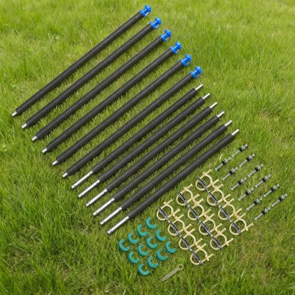 FAHKNS 6PCS Trampoline Replacement Straight/Curved Poles