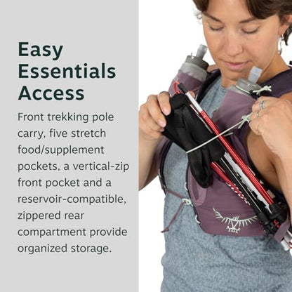 Osprey Dyna 1.5L Women's Running Hydration Vest with Hydraulics Soft Flasks - color: Black, size: Small