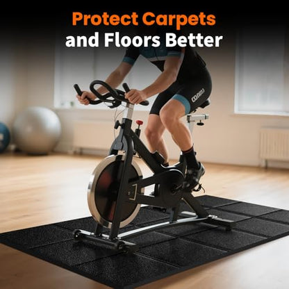 THAILE Treadmill Mat, 79" x 39" x 6mm, Carpet & Hardwood Floor Protector - size: 79"L x 39"W x 0.3"Th