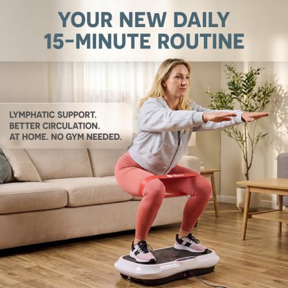 Lifepro Waver Vibration Plate Exercise Machine with 99 Speeds & 10 Presets - color: White