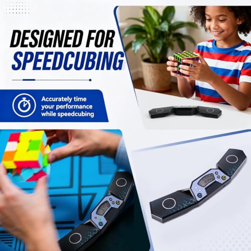 Speed Cube Timer, Professional Training Timer with Responsive Touch Pads