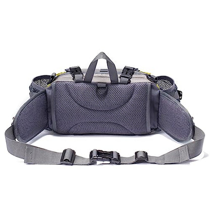 Outdoor Fanny Pack Hydration Waist Pack 2 Water Bottle Holder Men Women - color: Yellow