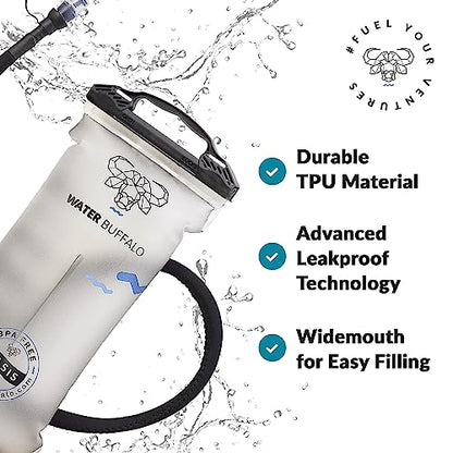 Water Buffalo Oasis 2L and 3L Hydration Bladder - size: 3 Liter with Cleaning Kit