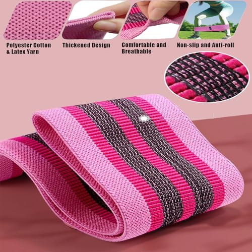 3 Levels Fabric Exercise Bands for Legs and Butt