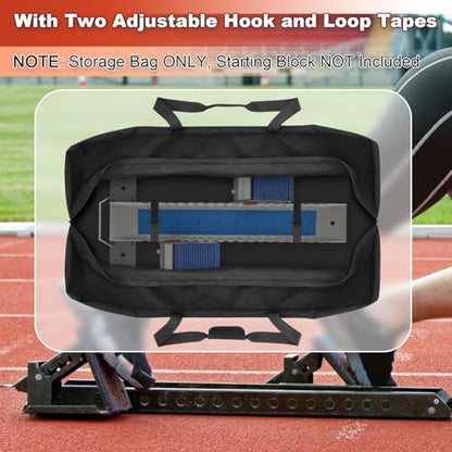 39" Starting Block Carry Bag Heavy Duty Starting Block Storage Organizer Bag for Track and Field, Large Portable Duffel Tote with Comfortable Handle for Sports Equipment Travel Camping