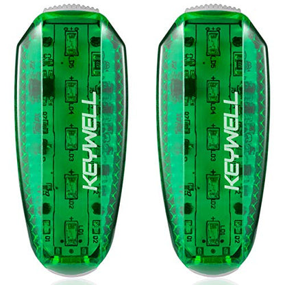 USB-C Rechargeable LED Safety Lights (2 Pack) - Clip on Strobe Running Lights for Runners, Joggers,Walkers,Kids,Dogs,Bike Tail Lights - High Visibility Accessories for Reflective Gear - color: Green
