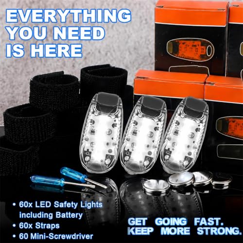 Copkim 30/60/100 Pcs LED Running Light Bulk - color: White