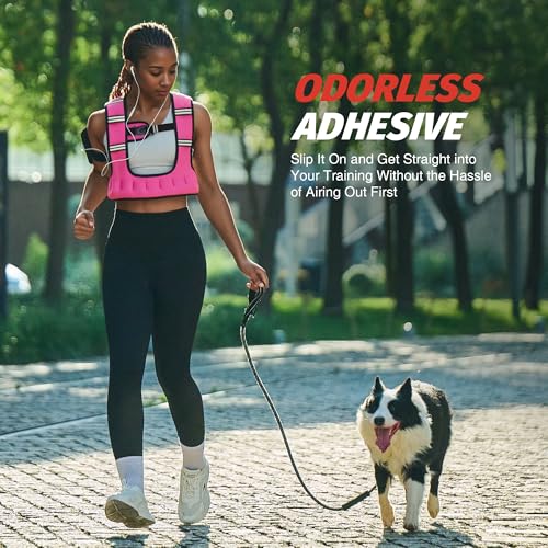 ZELUS Weighted Vest for Women & Men, U-Shaped Running Vest with Arm Pocket - color: Pink, size: 12LB