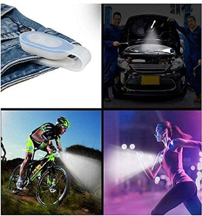 Rechargeable Magnetic Clip-on LED Safety Light - 4 Working Modes - Waterproof Wearable Flashlight for Nurses, Running, Dog Walking & Night Safety (Red) - color: Red