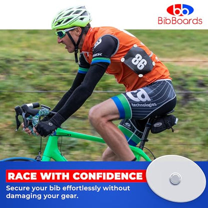 BibBoards bibSNAPS Race Bib Clips, Clear, 4 Pack - color: Clear