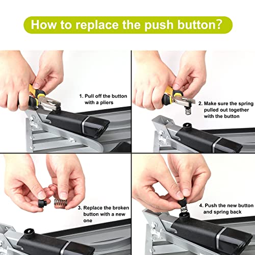Pr1me Replacement Rubber Feet and Push Button for Pr1me Adjustable Height Aluminum Platform Step - size: Replacement Rubber Feet