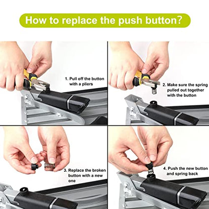 Pr1me Replacement Rubber Feet and Push Button for Pr1me Adjustable Height Aluminum Platform Step - size: Replacement Rubber Feet