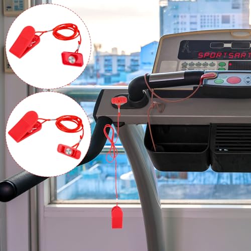 Gosknor 2pcs Treadmill Magnet Safety Key, Magnetic Safety Switch Clip Universal Treadmill Emergency Stop Magnet Running Machines Replacement Parts Accessories - style: Style E