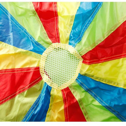Sonyabecca Parachute, Play Parachute 24ft with 16 Handles for Kids Cooperation Group Play (24 Feet) - size: 24FT with 16 Handles