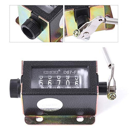 Manual Tally Counter 5 Digit Number Count Clicker Counter Mechanical Arithmometer Hand Mechanical Counters for Coaching, Knitting