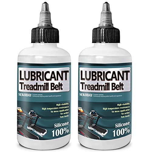 SEKODAY Silicone Treadnmill Belt Lubricants/Lubes | Non Toxic and Odorless | High Performance and High Stability | with Precision Screw Caps for Easy Use | Full Belt Width Lubrication - size: 8 Ounce / 2 Bottle