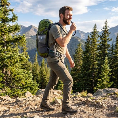 GLANC Hydration Bladder - 2L Water Bladder with Cleaning Kit for Outdoor Hiking Backpack, BPA Free Leakproof Water Reservoir for Hydration Pack, Insulated Hose & High Flow Bite Valve - color: Light gray (No Kit)