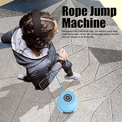 ciciglow Jump Rope Machine with Remote, Jump Workout Entertaining Interaction Rope Skipping Machine for Family, Office, Gym, Party - color: Blue