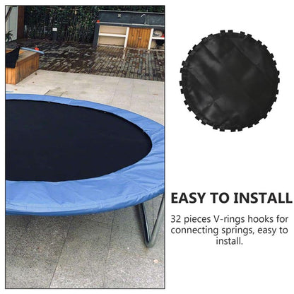 Trampoline Replacement Mat Round Jumping Mat Mesh Cloth Breathable Uv-Resistant Fade-Resistant Trampoline Replacement Parts for Backyard Garden Use 27.55 X 27.55 X 0.03 in