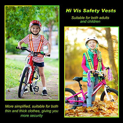 Hercicy Reflective Vest High Visibility Safety Vests Bulk - color: Green, Orange