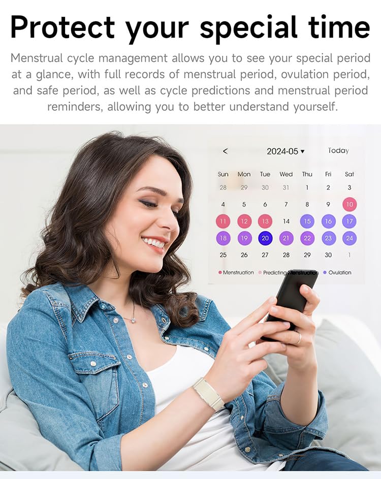 Screenless Health Fitness Tracker for Men Women Activity Watch 24/7 Heart Rate Blood Pressure Sleep HRV Monitor Step Counter Smart Bracelet No Screen Long Battery Life - color: Beige
